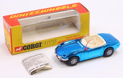 Lot 1608 - Corgi 375 Toyota 2000 GT - metallic blue,...