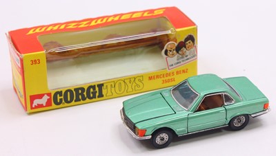 Lot 1609 - Corgi Toys, No.393 Mercedes Benz 350SL, light...