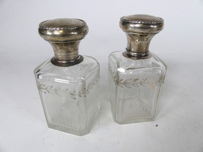 Lot 218 - A pair of early 20th century cut glass and...