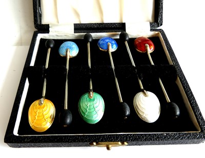 Lot 285 - A cased set of six mid-20th century...