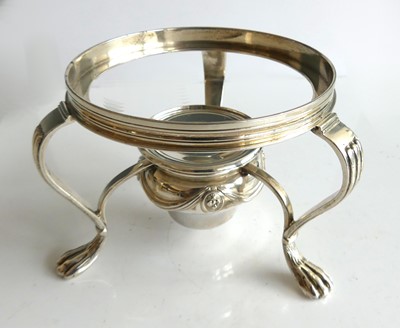 Lot 263 - A George III silver kettle burner stand (only),...