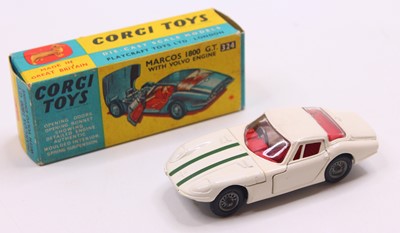 Lot 1614 - Corgi Toys No. 324 Marcos 1800 GT in white...