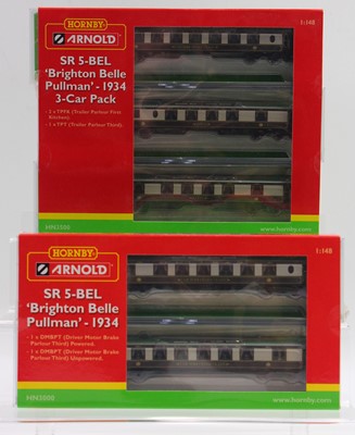 Lot 502 - Hornby Arnold N gauge Brighton Belle Pullman 5-...