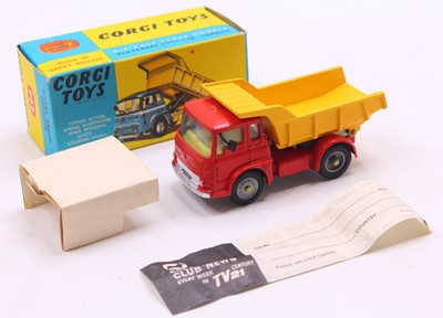Lot 1634 - Corgi Toys No. 494 Bedford Tipper Truck, red...
