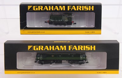 Lot 518 - Two Graham Farish locos to include a Class 03...