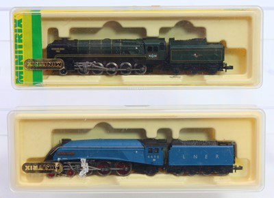 Lot 519 - Two N gauge Minitrix locos to include a 9F in...