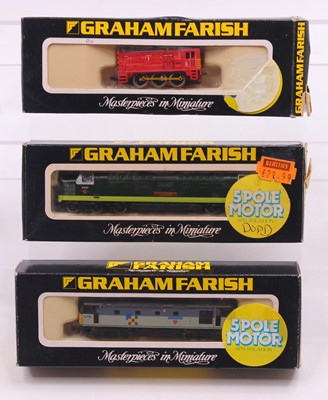 Lot 523 - Three Graham Farish N gauge locos to include a...