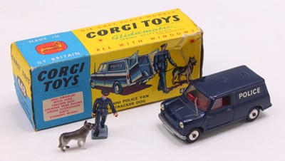 Lot 1708 - Corgi 448 BMC Mini Police van, with tracker...