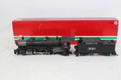 Lot 51 - LGB G gauge 45mm 20872 Santa Fe 2-8-2 Mikado...