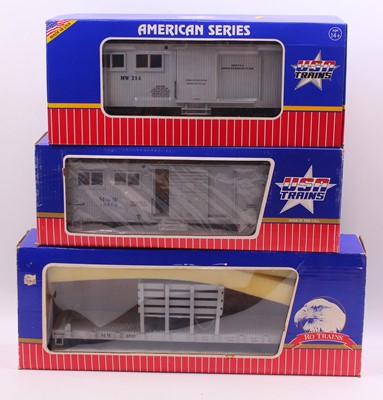 Lot 56 - Three USA trains G gauge 45mm wagons to...