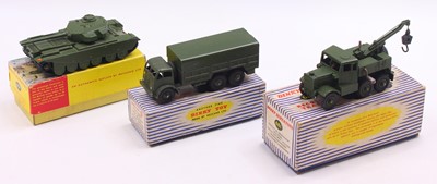 Lot 1306 - Dinky Toys group of three military diecasts to...