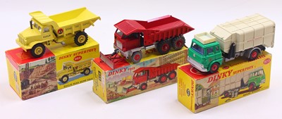 Lot 1276 - Dinky Toys group of three commercial public...