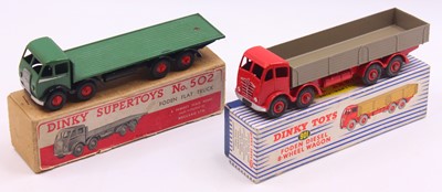 Lot 1277 - Dinky Toys group of two haulage diecasts to...