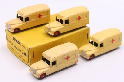 Lot 1162 - Dinky Toys No. 30H Daimler Ambulance Trade Box,...