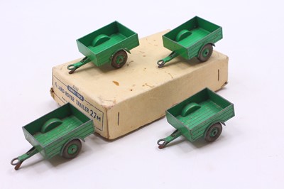 Lot 1158 - Dinky Toys Trade box 27M containing 4 Land...