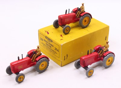 Lot 1165 - Dinky Toys No. 27A / 300 Massey Harris Tractor...