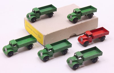 Lot 1159 - Dinky Toys, Trade Box of 6 No.22C Motor Trucks,...