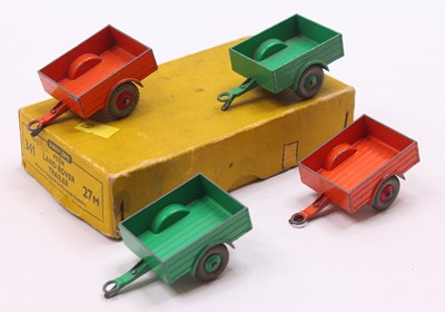 Lot 1160 - Dinky Toys No. 27M Land Rover Trailer original...