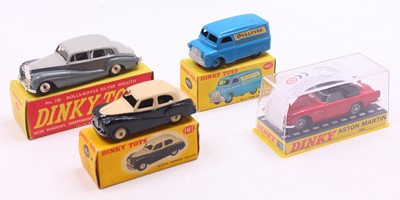 Lot 1282 - Dinky Toys group of 4 playworn diecasts, to...