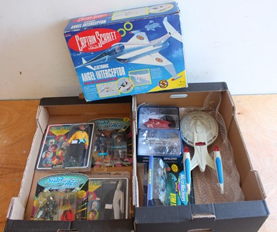 Lot 623 - 2 trays of mixed Star Trek and Captain Scarlet...