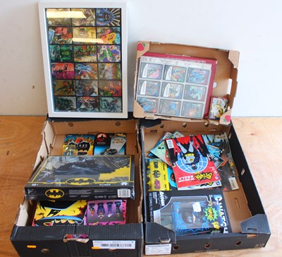Lot 621 - 2 trays of mixed Batman and DC related...