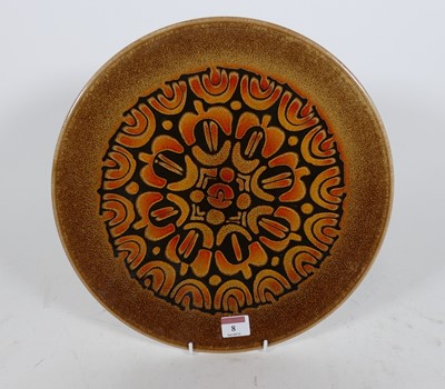Lot 8 - A Poole Pottery Aegean pattern charger,...