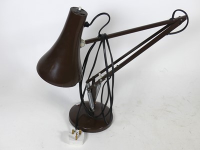 Lot 17 - A brown anglepoise model 90 desk lamp, of...
