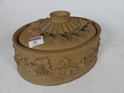 Lot 32 - A 19th century Wedgwood caneware game tureen...
