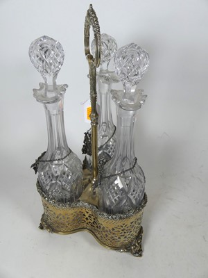 Lot 34 - A 19th century Old Sheffield Plate decanter...