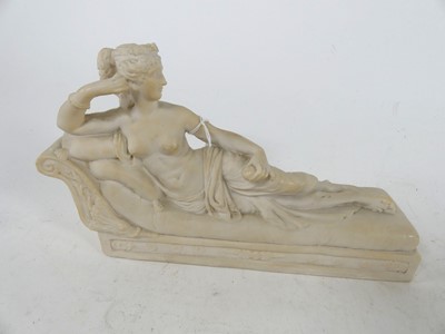 Lot 36 - A reconstituted marble figure of Pauline...