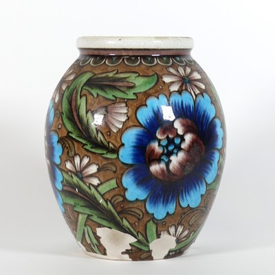 Lot 39 - A Burmantofts Anglo-Persian faience pottery...