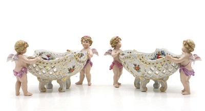 Lot 48 - A pair of Schierholz porcelain baskets, late...