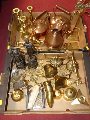 Lot 81 - A collection of metalware, to include a pair...