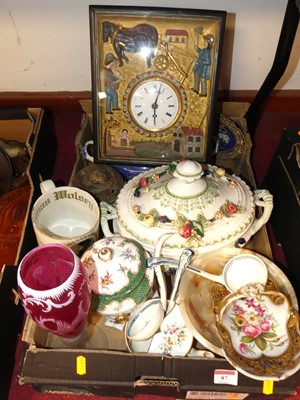 Lot 87 - A collection of ceramics, to include a Dresden...