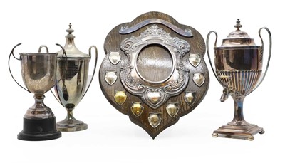 Lot 113 - An Edwardian silver plated samovar, of twin...