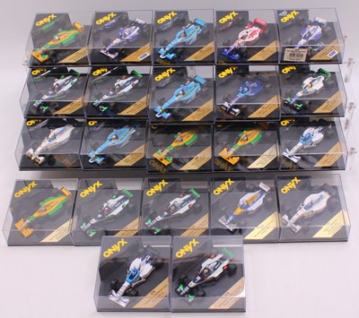 Lot 2039 - Onyx 1/43 scale group of 22 plastic cased F1...