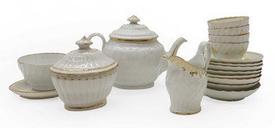 Lot 118 - A collection of 19th century tea ware, the...