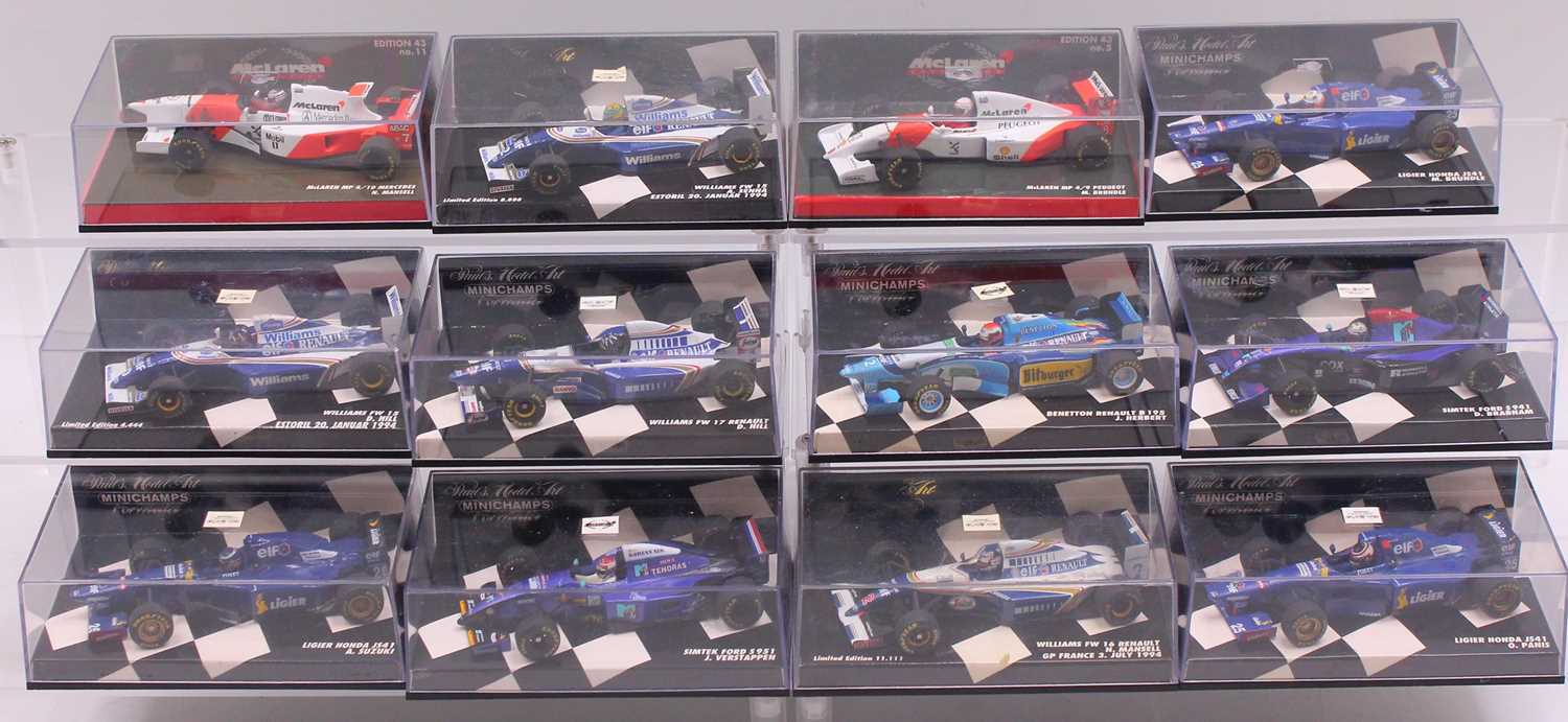 Lot 2041 - Minichamps 1/43 scale group of 12 limited...