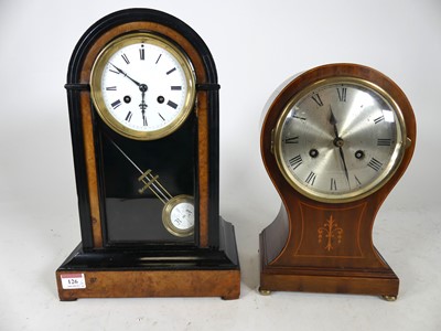 Lot 126 - An Edwardian mahogany and boxwood strung...
