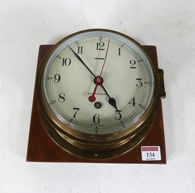 Lot 134 - A Kelvin Hughes reproduction brass cased ships...
