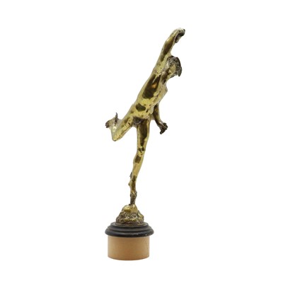 Lot 135 - A patinated bronze figure of Mercury, late...