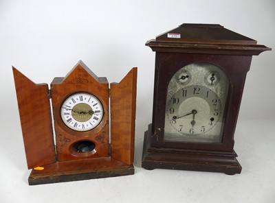 Lot 139 - A late 19th century bracket clock, the...