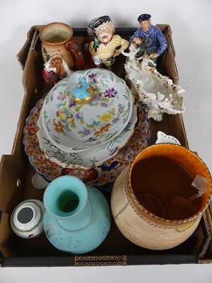 Lot 150 - A collection of ceramics, to include a Crown...