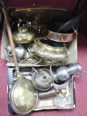 Lot 156 - A collection of 19th century and later metal...