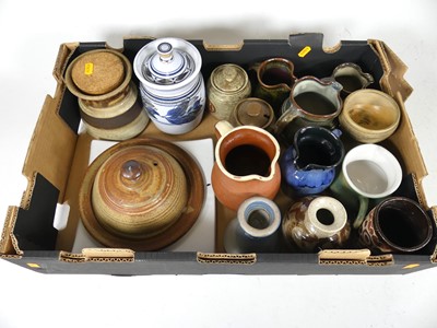 Lot 158 - A collection of studio pottery,  including 3...