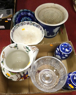 Lot 172 - A near-pair of Chinese porcelain vases and...