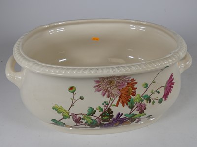 Lot 173 - A Victorian Copeland pottery foot-bath,...