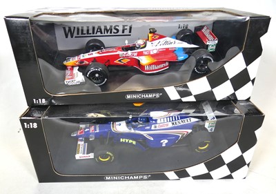 Lot 513 - Two Minichamps 1:18 scale diecast F1 cars, to...