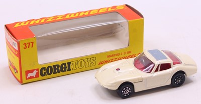 Lot 1660 - Corgi Toys No.377 Marcos 3 Litre, pearlescent...