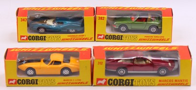 Lot 1782 - Corgi Toys Whizzwheels group of 4 diecast to...